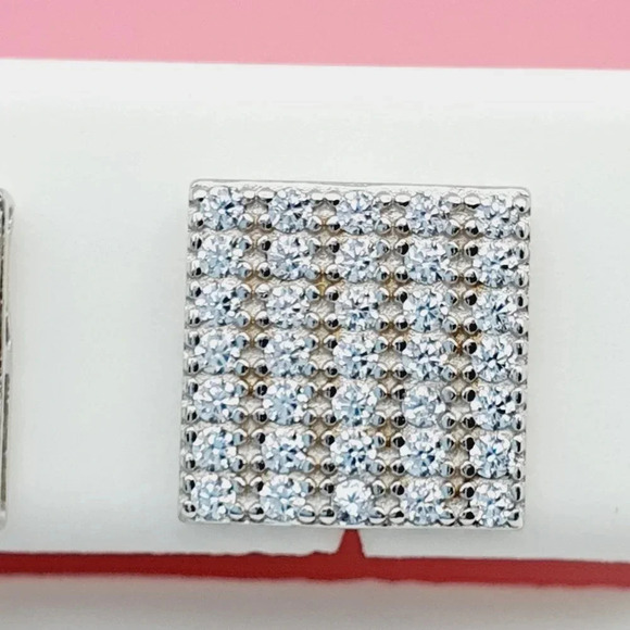 - "925 Sterling Silver Cubic Zirconia Earrings, U19254522 - Picture 6 of 11